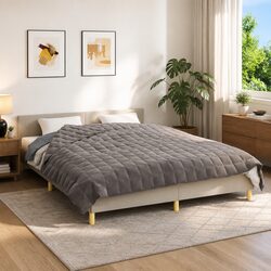 Comforting Grey Weighted Blanket 200x200 cm, 13 kg