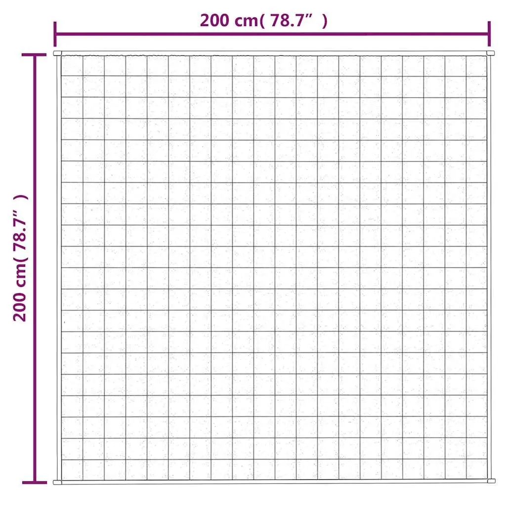 Weighted Blanket Sleep Pressure Relief 200x200 cm Grey 13 kg Soft Comfort