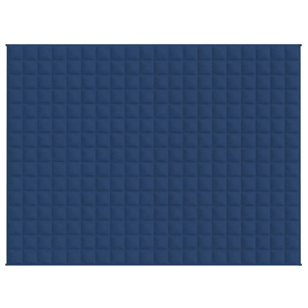 Weighted Blanket Pressure Relief 150x200 cm Blue 11 kg Soft Fabric
