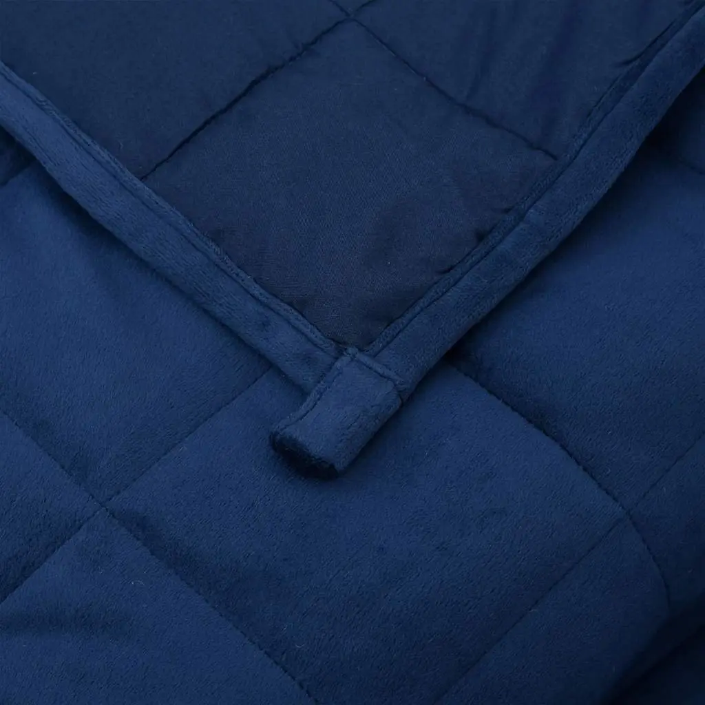 Weighted Blanket Sleep 155x220cm Blue 7kg Breathable Fabric