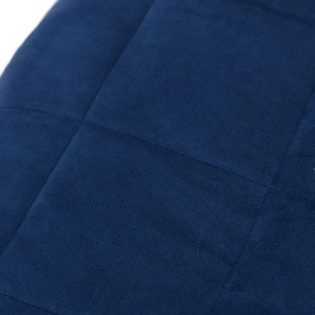 Weighted Blanket Sleep Pressure Therapy 155x220 cm Blue 11 kg
