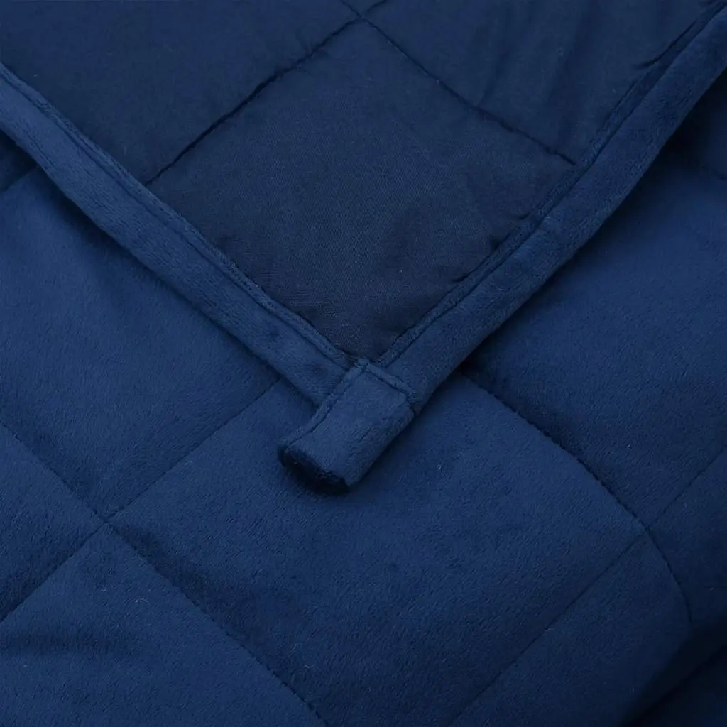 Weighted Blanket Sleep Pressure Therapy 155x220 cm Blue 11 kg