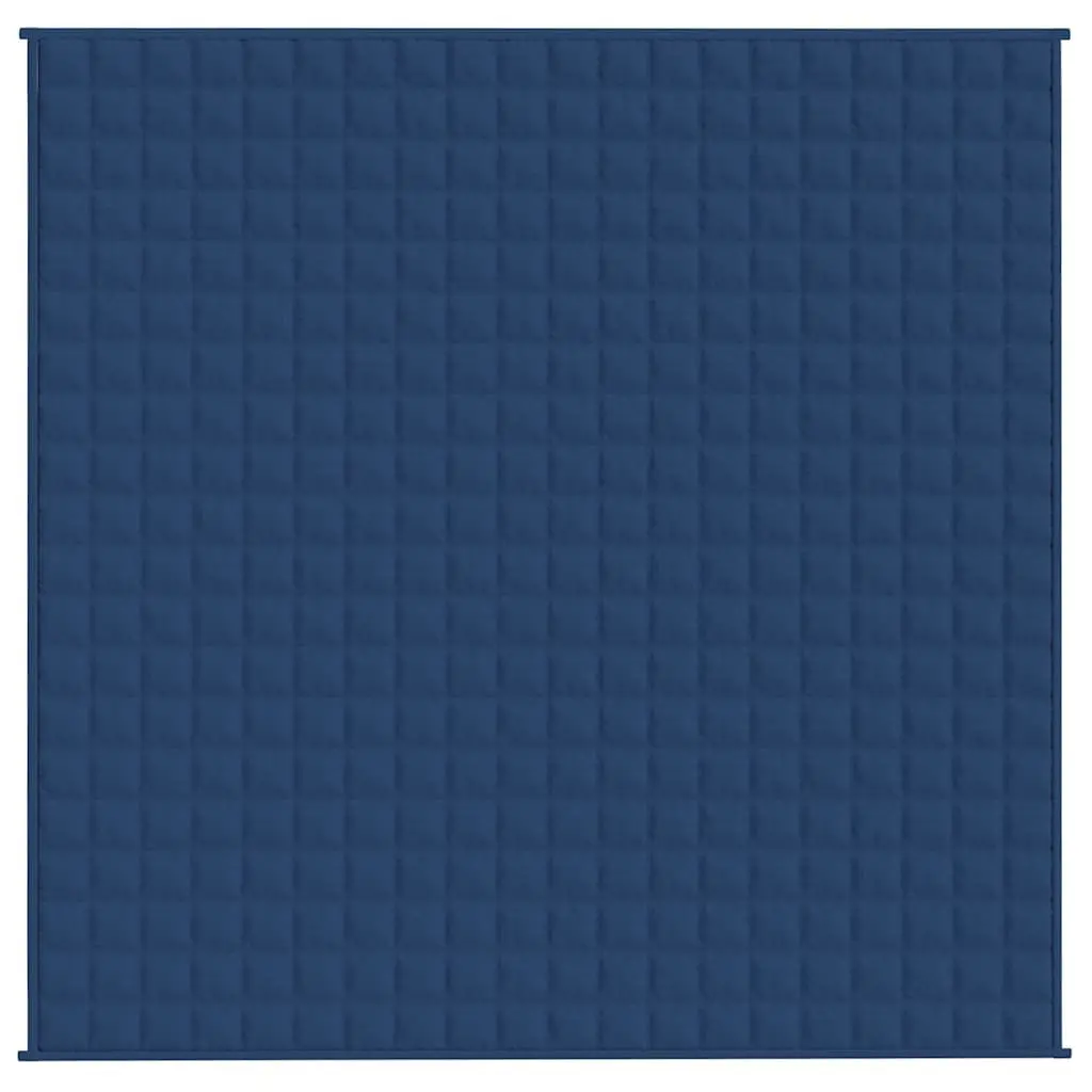 Weighted Blanket Sleep Comfort 200x200 cm Blue 9 kg Breathable Fabric