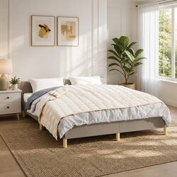 Comfortable Light Cream Weighted Blanket 120x180 cm, 9 kg
