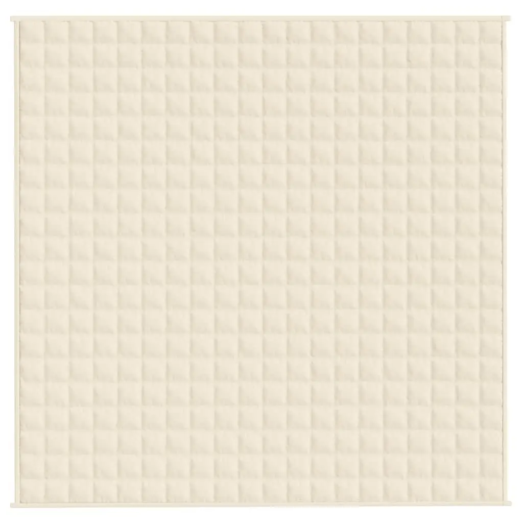 Weighted Blanket Sleep Pressure Relief 200x200 cm Light Cream 13 kg