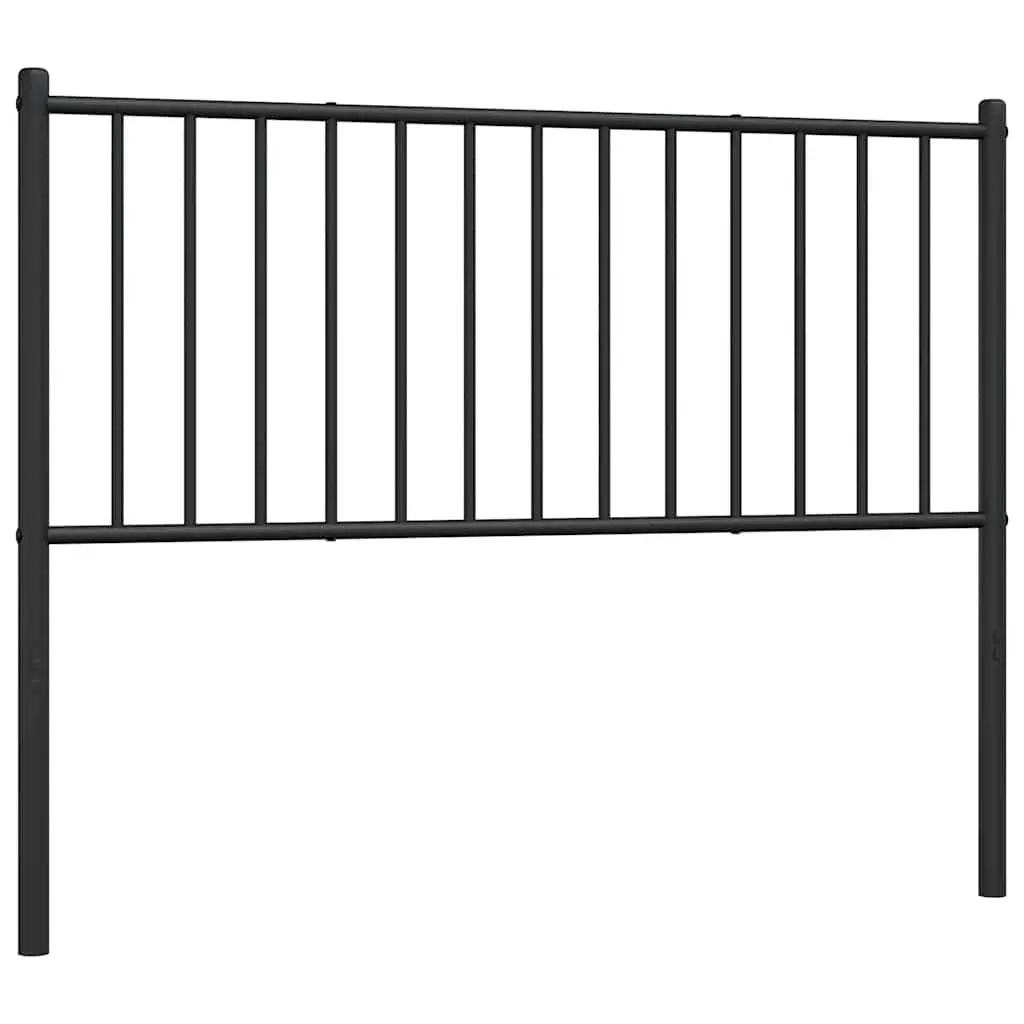 Metal Headboard Black 107cm Bedroom Bed Header Powder Coated Steel Frame