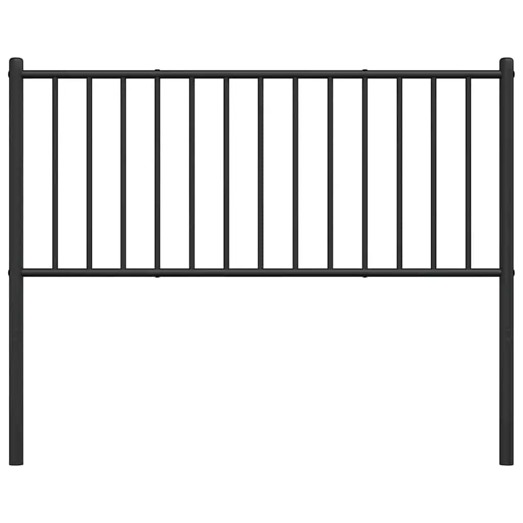 Metal Headboard Black 107cm Bedroom Bed Header Powder Coated Steel Frame