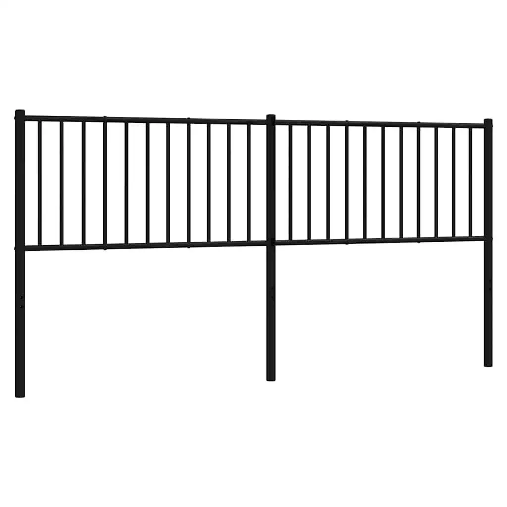 Metal Headboard Black 180cm Bed Frame Header Bedroom Furniture Replacement