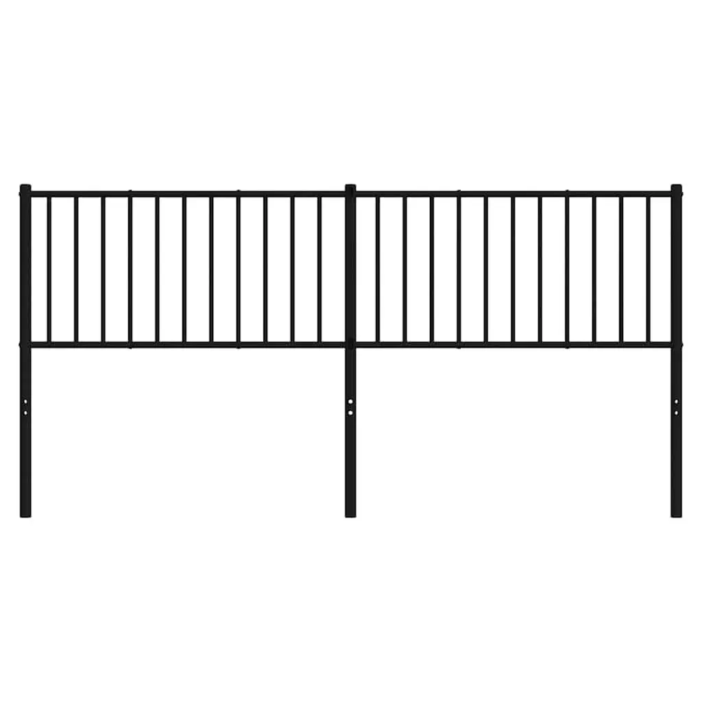Metal Headboard Black 180cm Bed Frame Header Bedroom Furniture Replacement