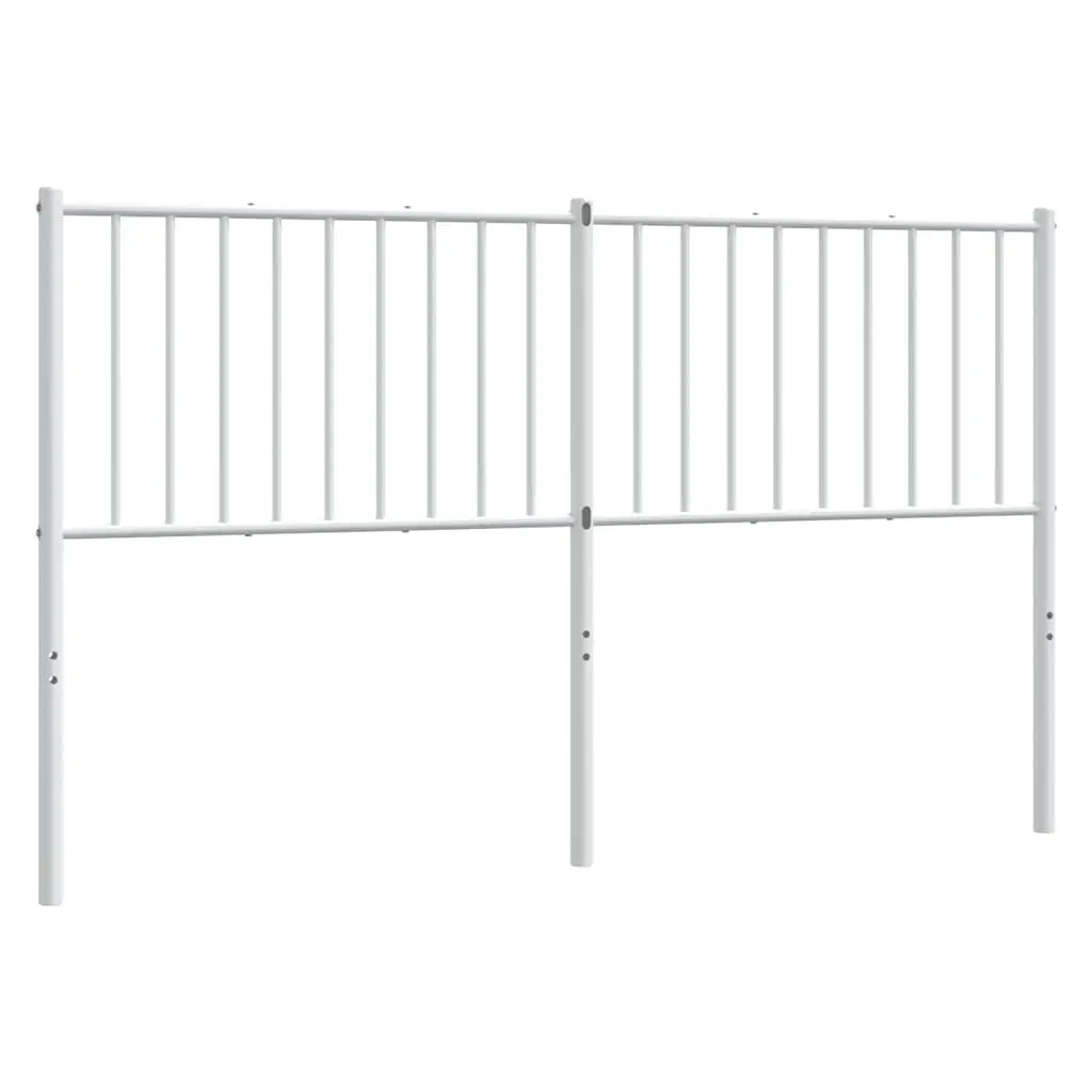 150cm White Metal Headboard