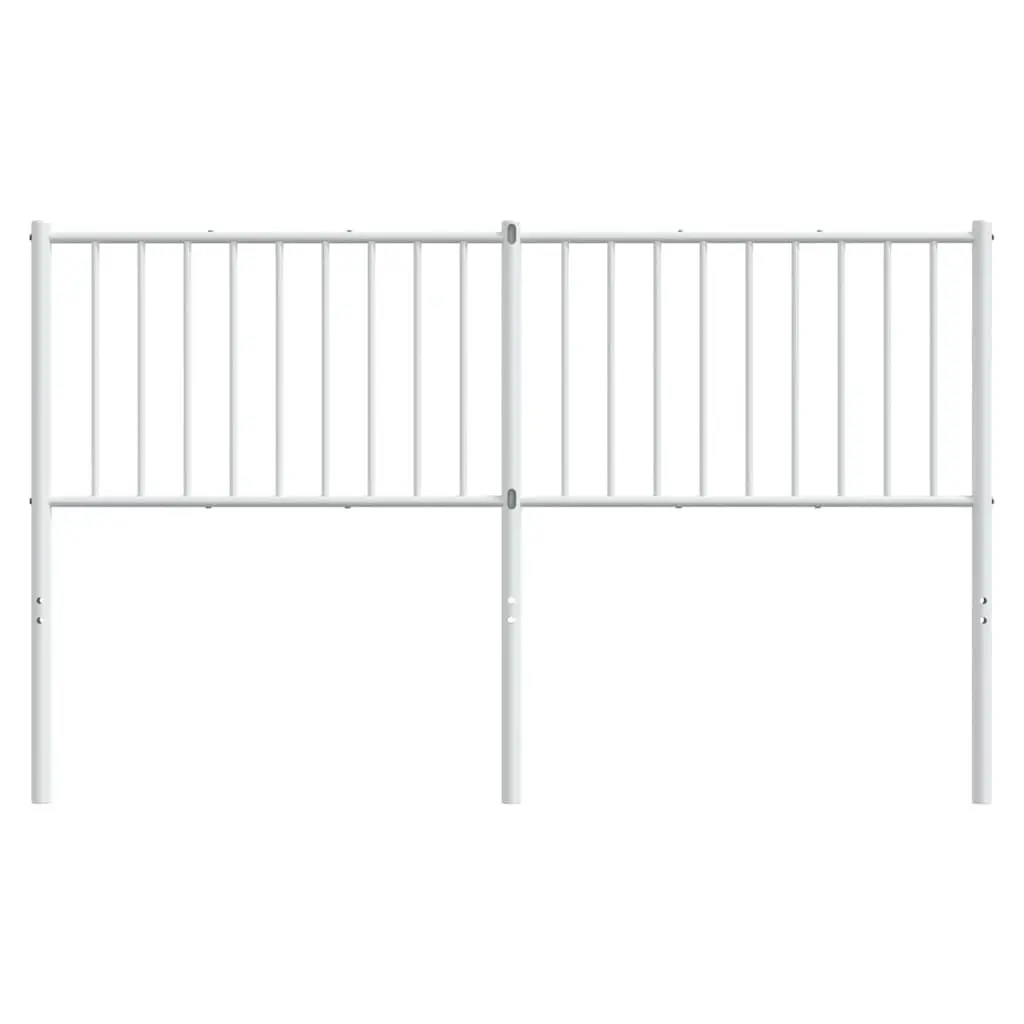 150cm White Metal Headboard