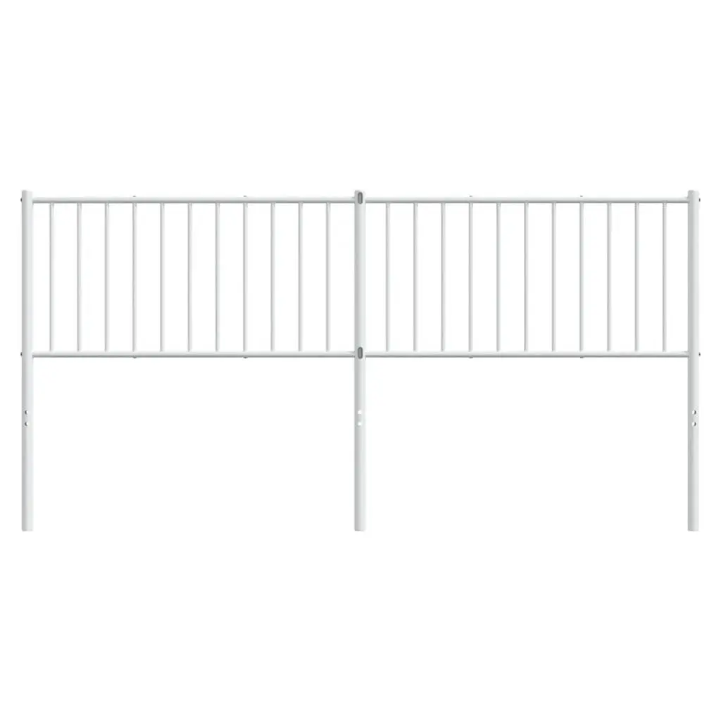 Metal Headboard White 180cm Bed Header Powder Coated Steel Frame