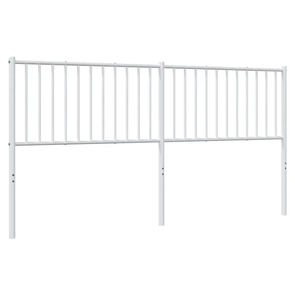 Metal Headboard White 180cm Bed Header Powder Coated Steel Frame
