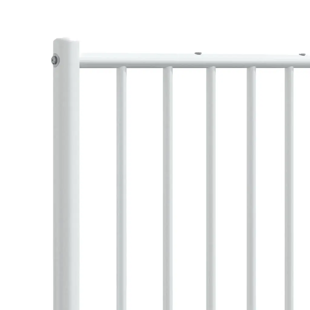 Metal Headboard White 180cm Bed Header Powder Coated Steel Frame