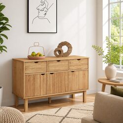 Charming Solid Pine Sideboard for Cozy Spaces