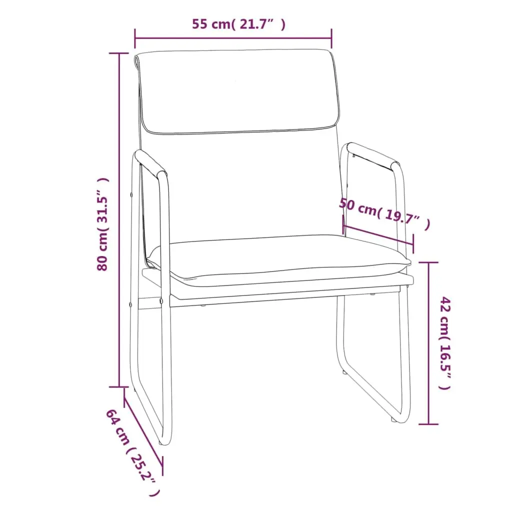 Recliner Armchair Upholstered Cream Fabric Lounge Chair Living Room Furniture