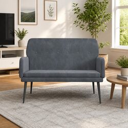 Reliable Grey Upholstered Bench for Your Living Room