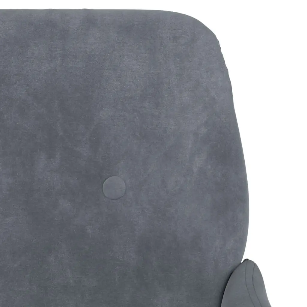 Bench Upholstered Seating Armrest Padded Seat Living Room 108 x 79 x 79 cm Dark Grey
