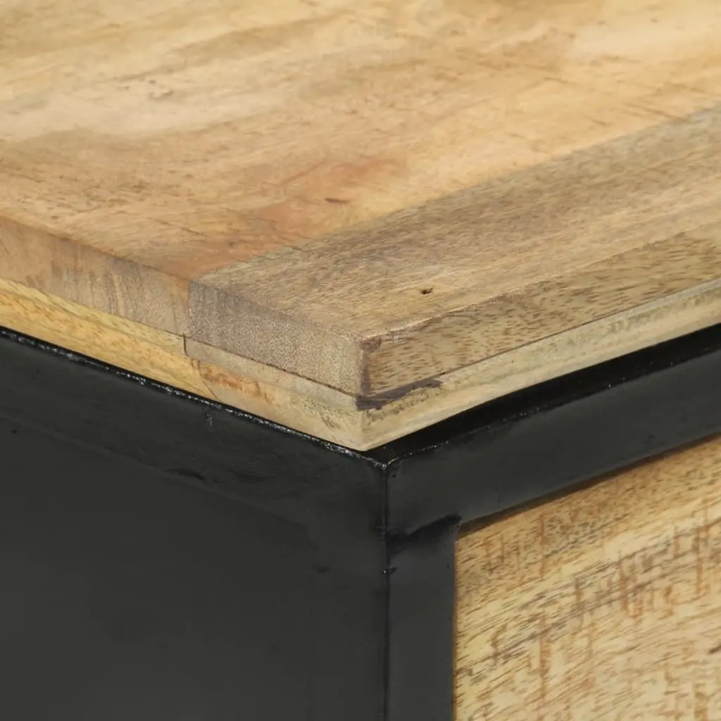 Console Table 110x30x75cm Solid Mango Wood 2 Drawers Shelf Storage Entryway