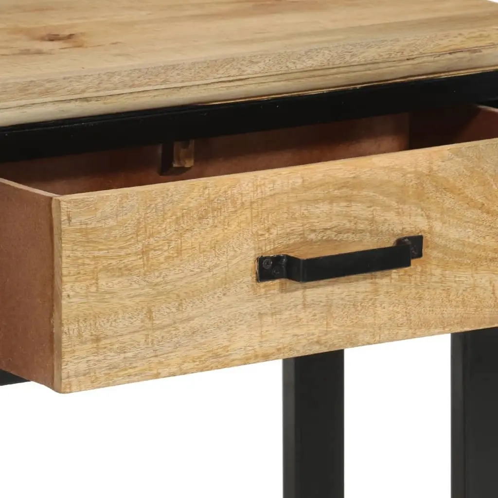 Console Table 110x30x75cm Solid Mango Wood 2 Drawers Shelf Storage Entryway