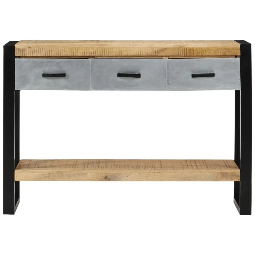 Solid Wood Console Table with Ample Storage
