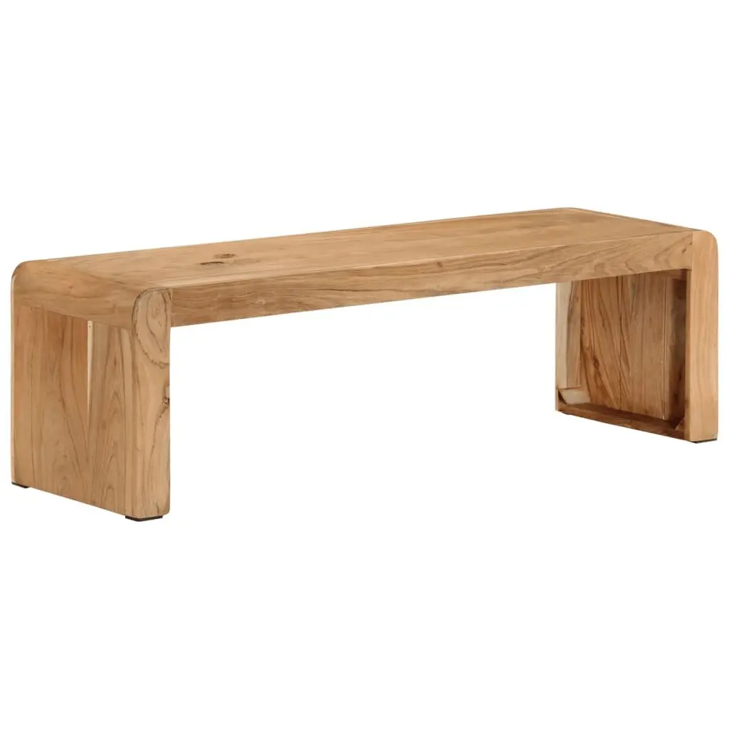 TV Stand 110x33x33 cm Solid Acacia Wood Rustic Farmhouse Living Room Media Unit