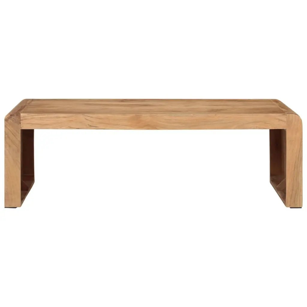 Coffee Table 110x55x35 cm Solid Acacia Wood Brown Farmhouse Living Room Accent