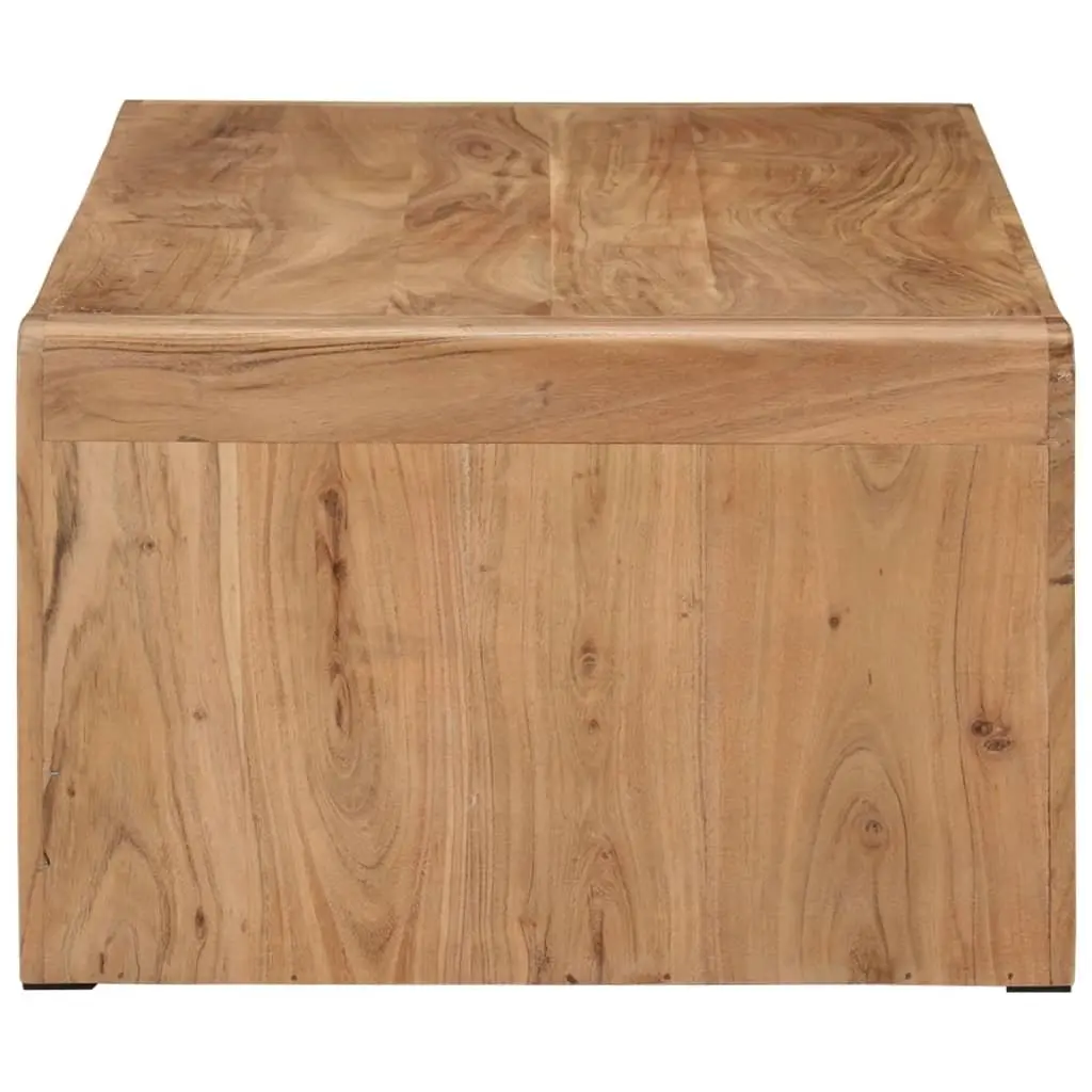 Coffee Table 110x55x35 cm Solid Acacia Wood Brown Farmhouse Living Room Accent
