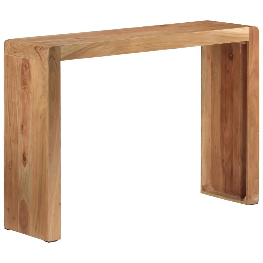 Console Table 110x30x76 cm Solid Acacia Wood Brown Hallway Accent Rustic