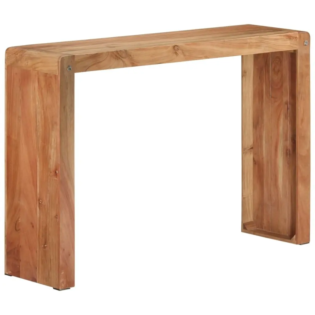 Console Table 110x30x76 cm Solid Acacia Wood Brown Hallway Accent Rustic