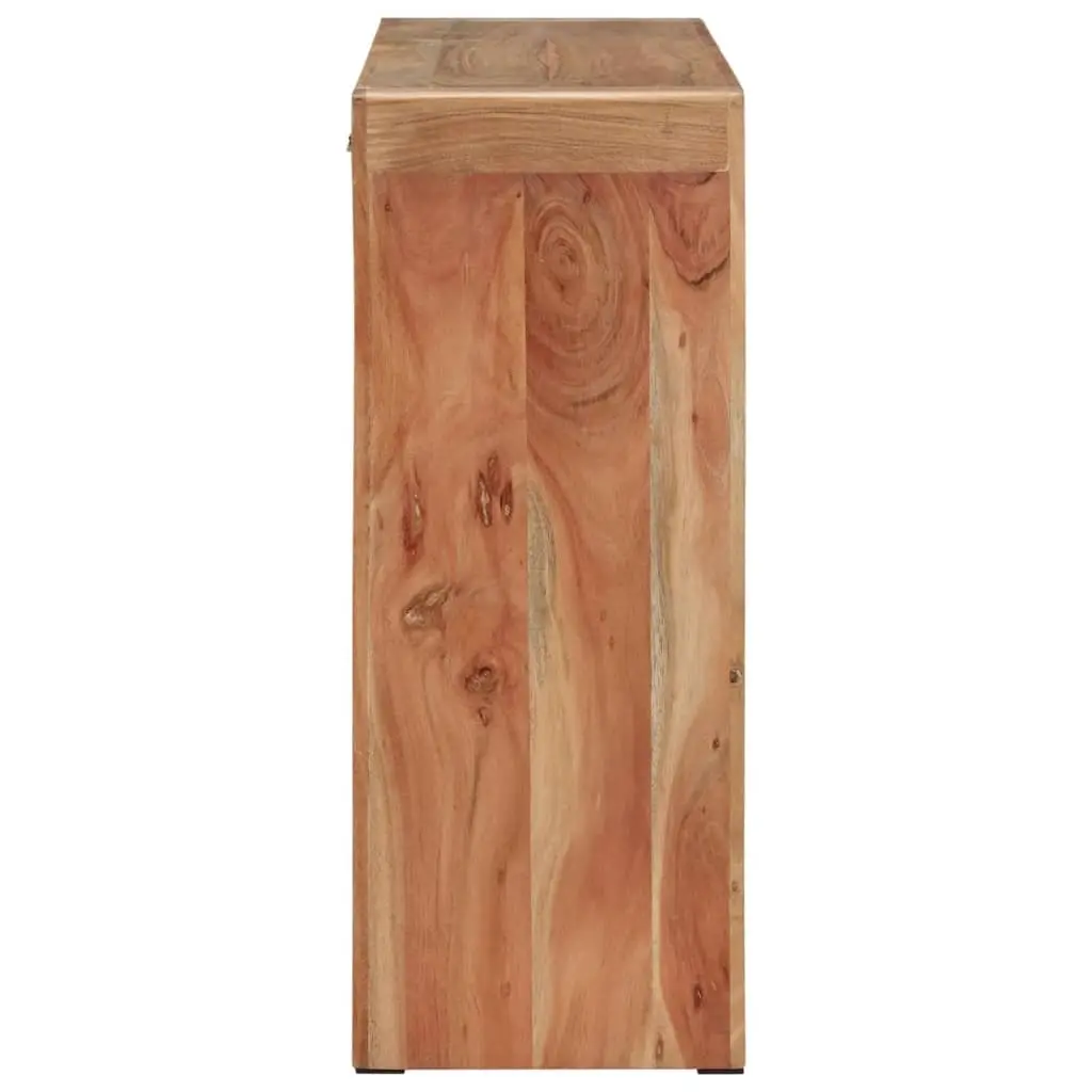 Console Table 110x30x76 cm Solid Acacia Wood Brown Hallway Accent Rustic
