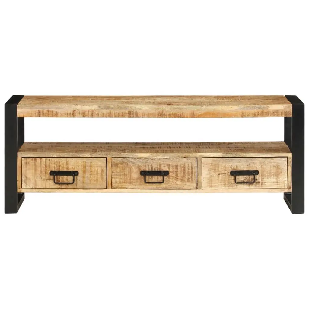 Solid Wood TV Cabinet with Drawers 120x30x45 cm Brown