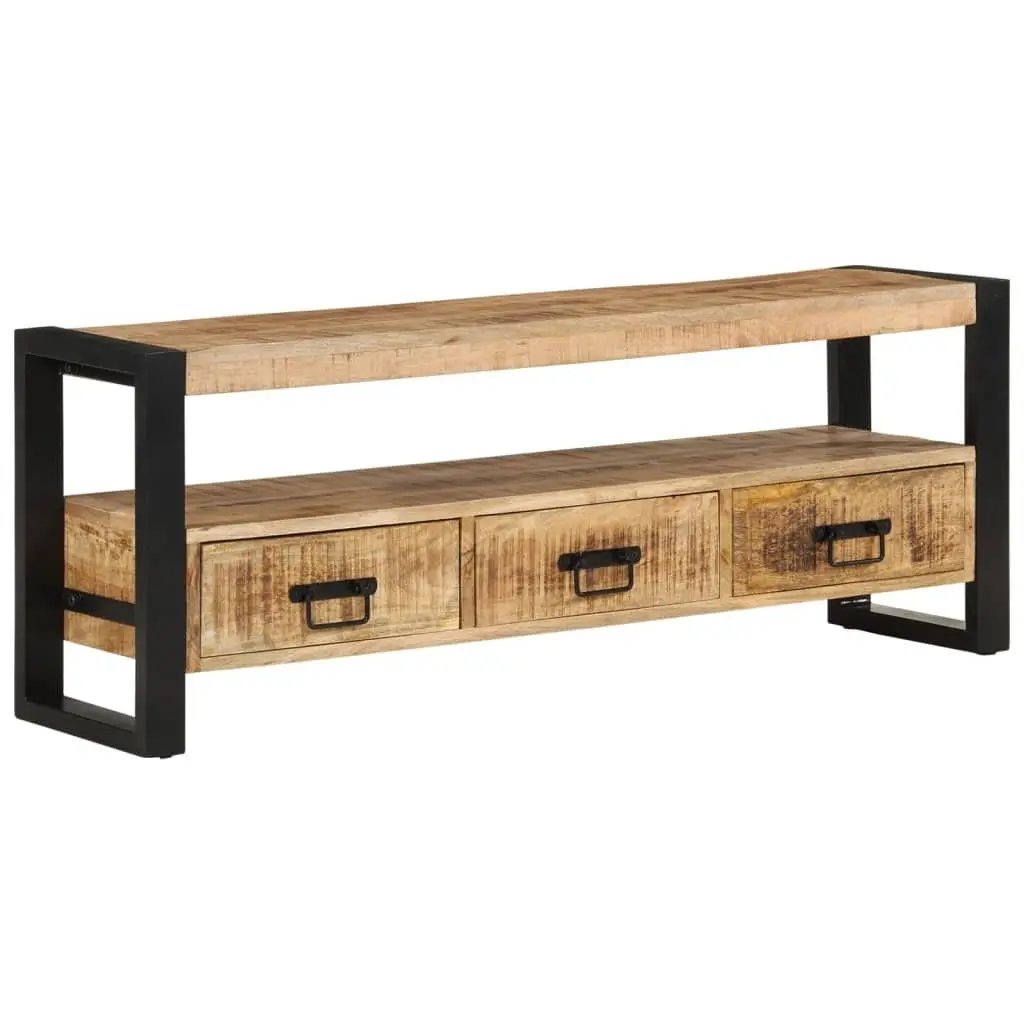 Solid Wood TV Cabinet with Drawers 120x30x45 cm Brown