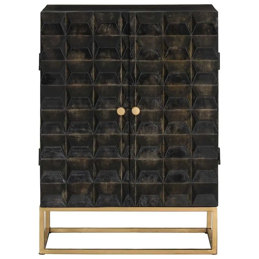 Black Sideboard with Ample Storage Space