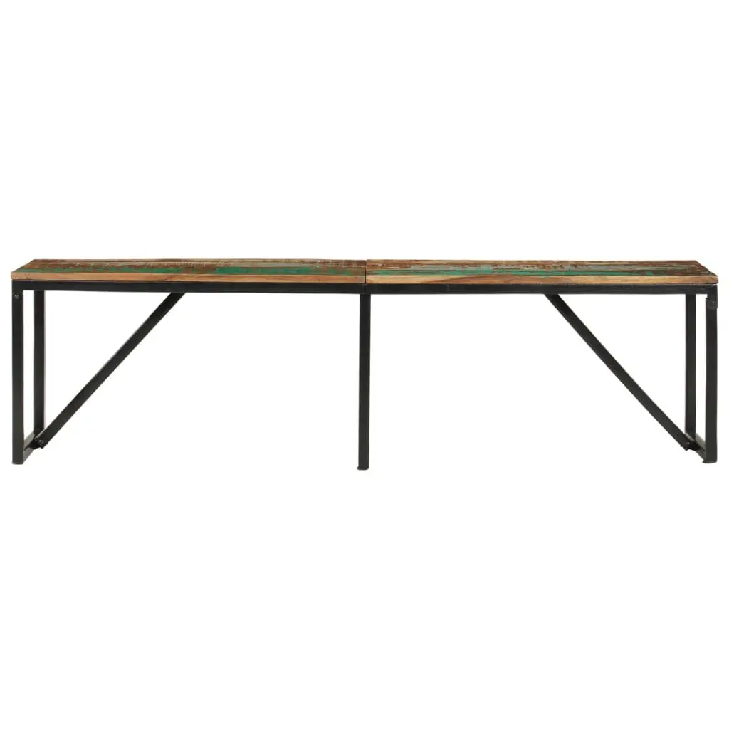 Reclaimed Wood Bench Industrial Storage Seating 160x35x46 cm Brown