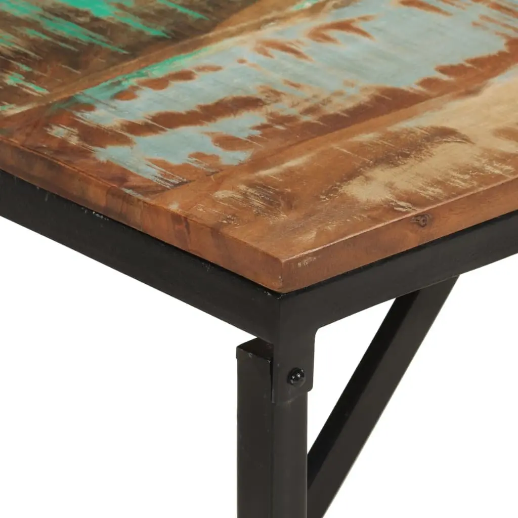 Reclaimed Wood Bench Industrial Storage Seating 160x35x46 cm Brown