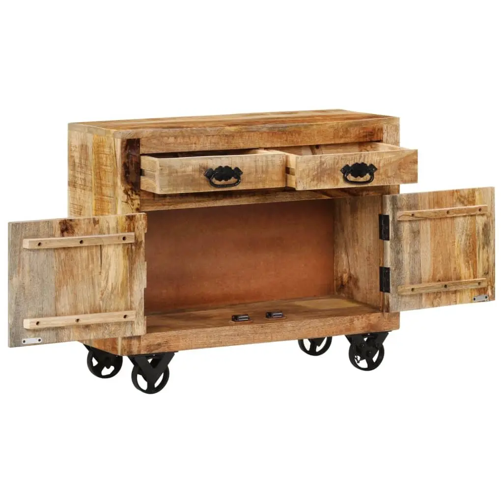 Sideboard Cabinet Storage 80x30x65 cm Solid Mango Wood Brown