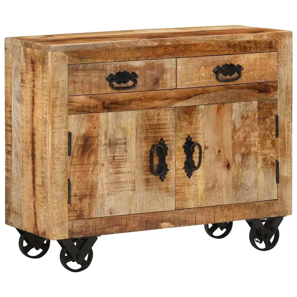 Sideboard Cabinet Storage 80x30x65 cm Solid Mango Wood Brown
