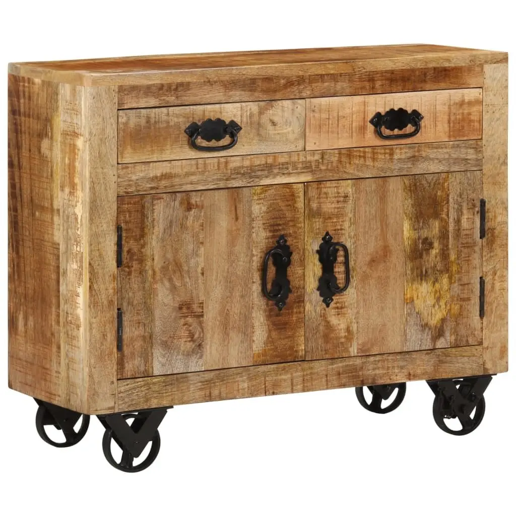 Sideboard Cabinet Storage 80x30x65 cm Solid Mango Wood Brown