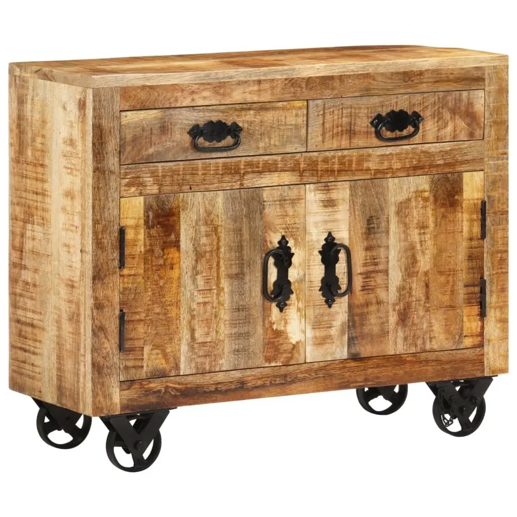 Sideboard Cabinet Storage 80x30x65 cm Solid Mango Wood Brown
