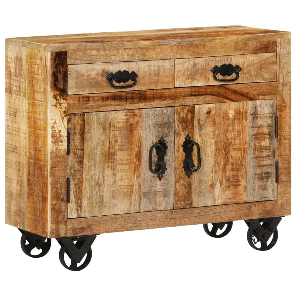 Sideboard Cabinet Storage 80x30x65 cm Solid Mango Wood Brown