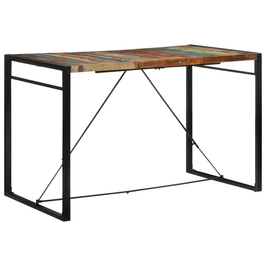 Bar Table Vintage Kitchen Dining 175x90x110 cm Solid Reclaimed Wood Brown