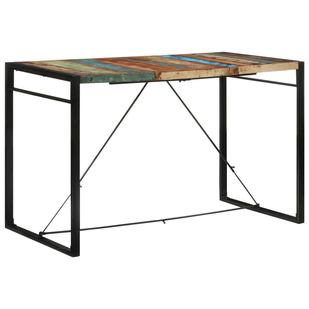 Bar Table Vintage Kitchen Dining 175x90x110 cm Solid Reclaimed Wood Brown