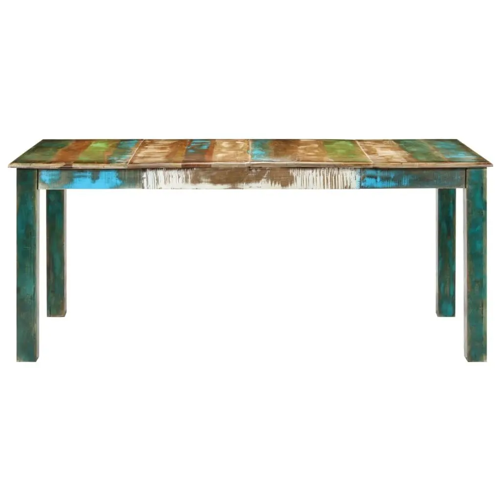 Dining Table Solid Reclaimed Wood Kitchen Room Furniture 180x90x76 cm Brown