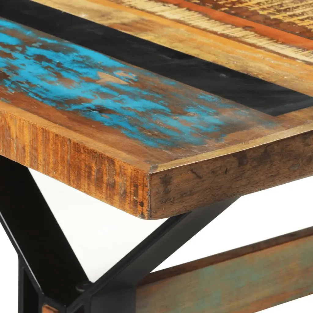 Dining Table 180x90x73cm Solid Reclaimed Wood Kitchen Brown Vintage Furniture