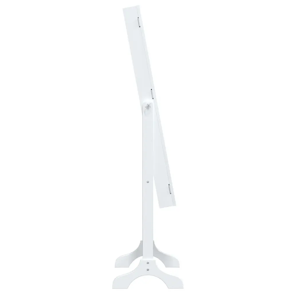 Free-Standing Floor Mirror White Hallway Bedroom Dressing Room Storage 34 x 37 x 146 cm