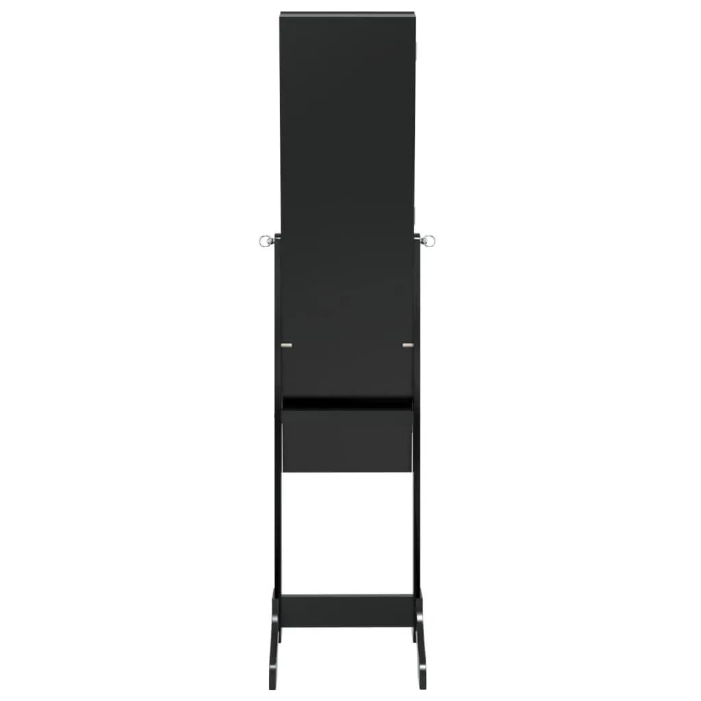 Free-Standing Mirror Black 34x37x146cm for Hallway Bedroom Dressing Room Decor