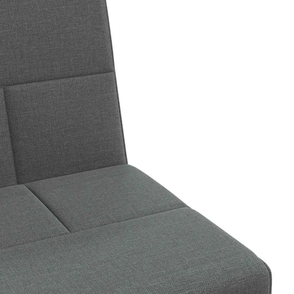 Grey Sofa Bed with Foldable Tea Table
