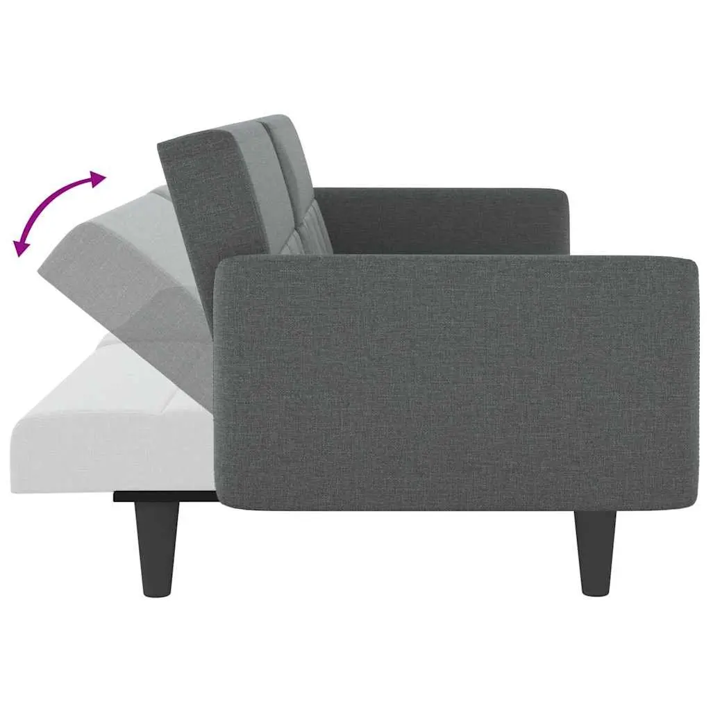 Grey Sofa Bed with USB Ports