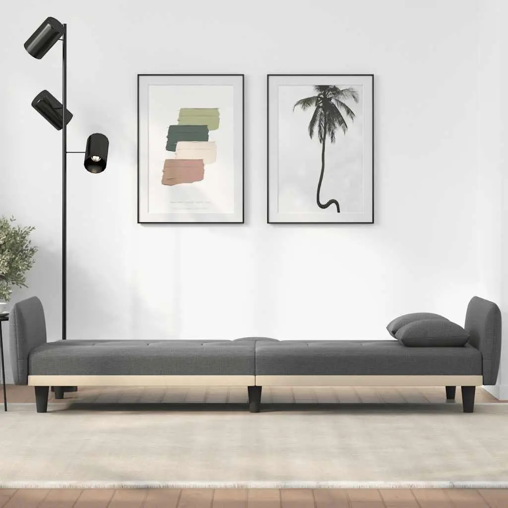 Grey Sofa Bed with USB Ports